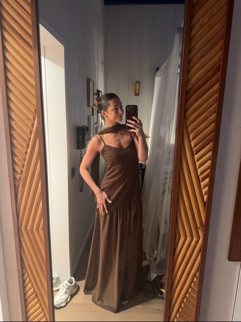 Showpo dress with neck scarf